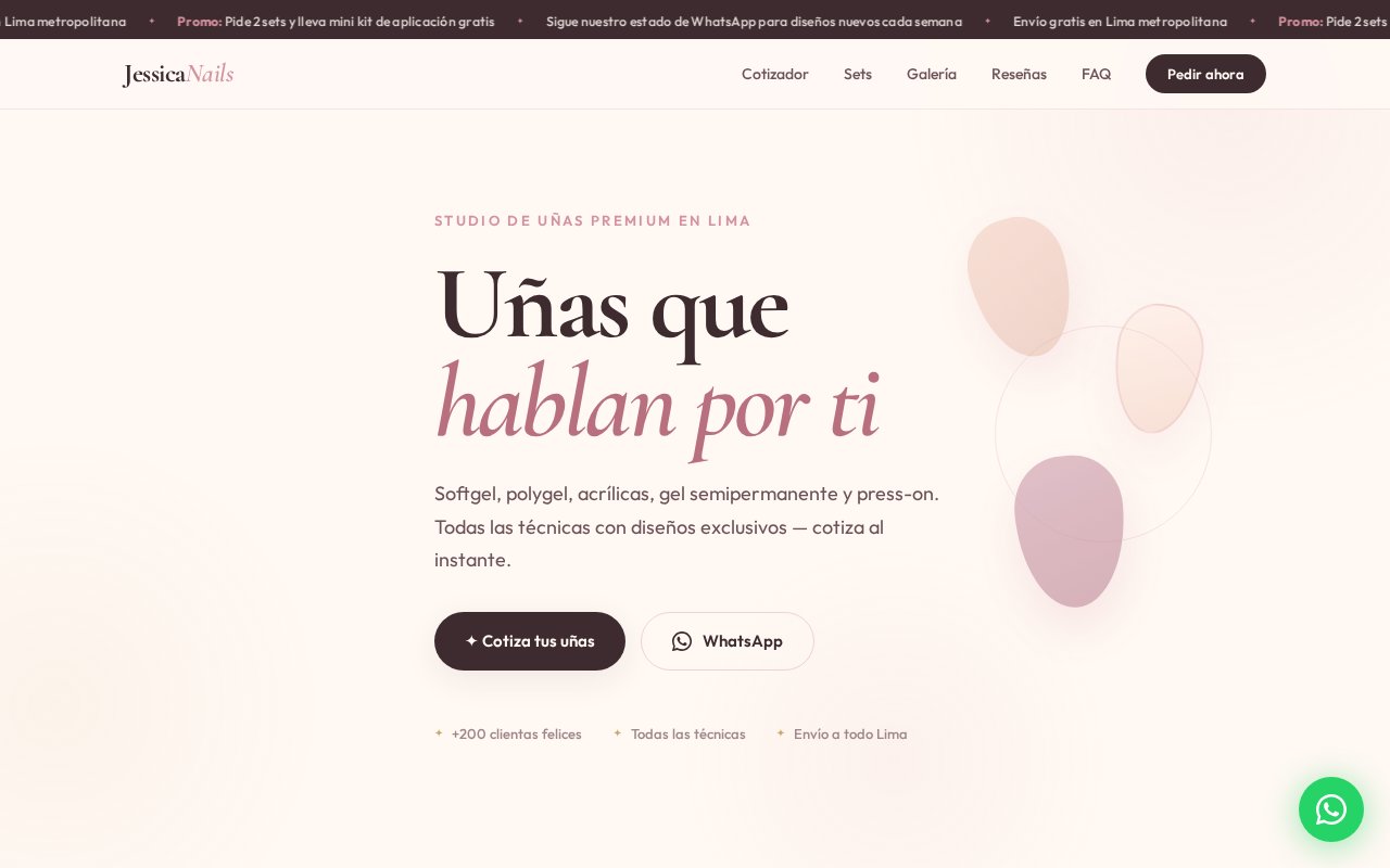 Sitio de Jessica Nails Studio